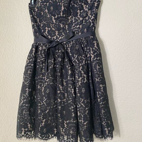 Robert Rodriguez  Lace Strapless  Black Dress - Picture 4 of 8